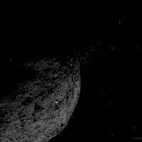 Asteroit Bennu’dan Saçılan Çakıllar