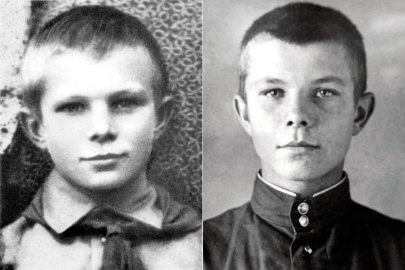 Yuri Gagarin'in çocukluğu.