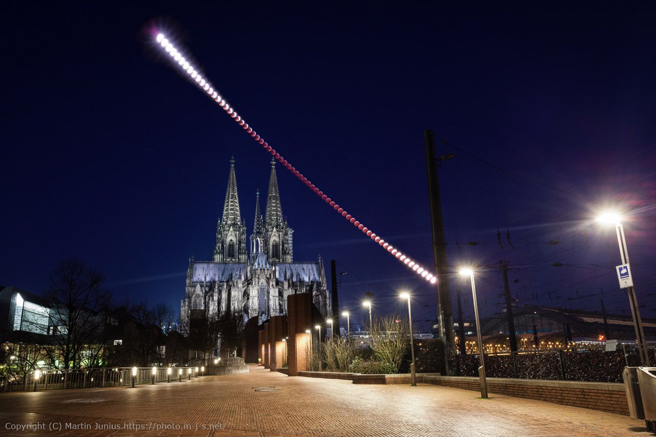  Lunar Eclipse over Cologne Cathedral 