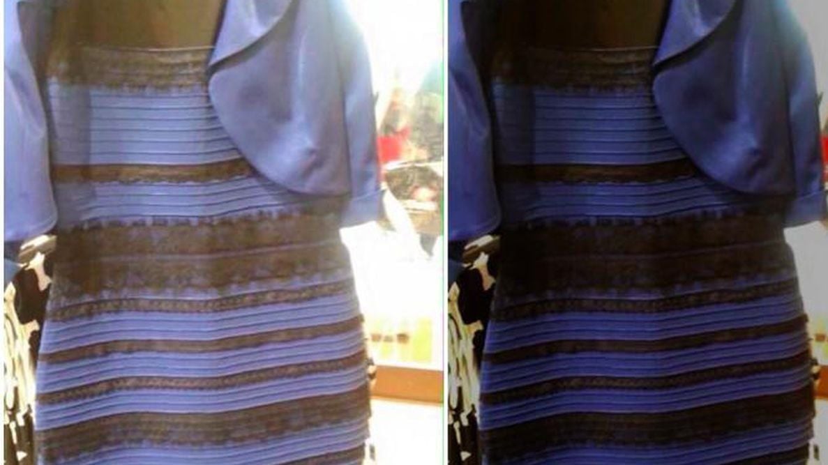 Почему платье разного цвета