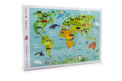 Dünya Hayvan Haritası 1000 Parça Puzzle