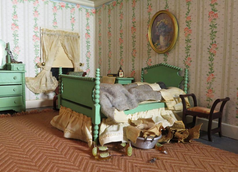 Çizgili Yatak Odası, 1943-48.