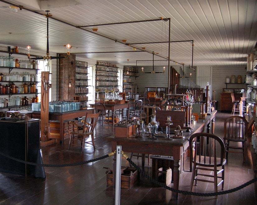 Edison'un Menlo Park laboratuvarı.