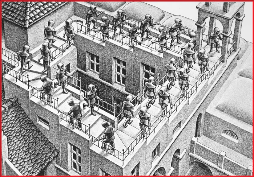 Escher: Ascending and Descending